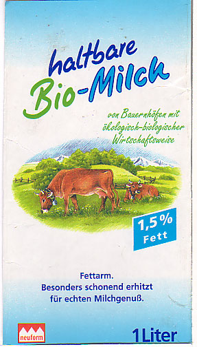 Deutschland: Neuform - Haltbare Bio-Milch