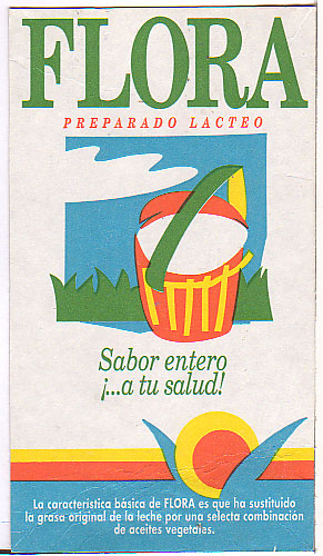 Spanien: Flora - preparado lacteo, sabor entero, !...a tu salud!