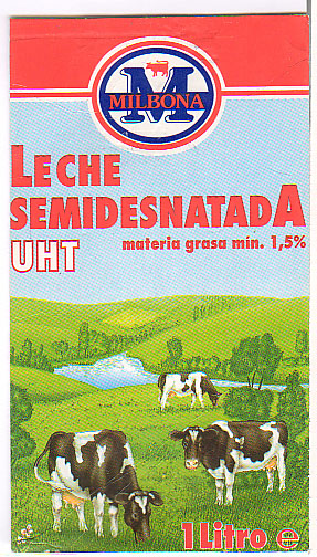 Spanien: Milbona - Leche semidesnatada UHT