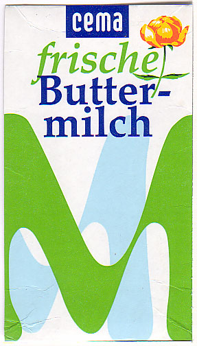 Deutschland: Central Molkerei Augsburg (Cema) - frische Buttermilch